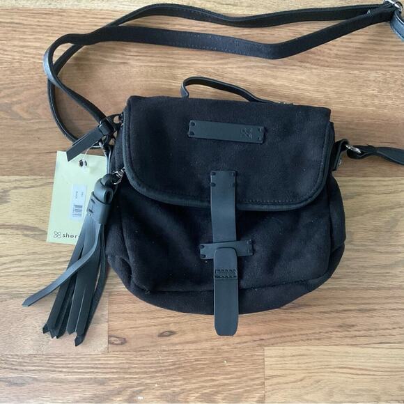 Sherpani Ethos Piper Mini Crossbody Bag Black New with tags - Picture 2 of 9